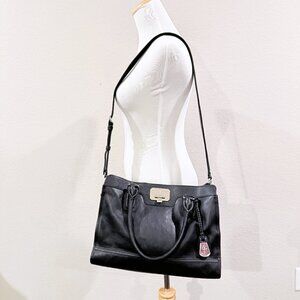 Cole Haan Handbag Kendra Black Leather Satchel Tote Bag
